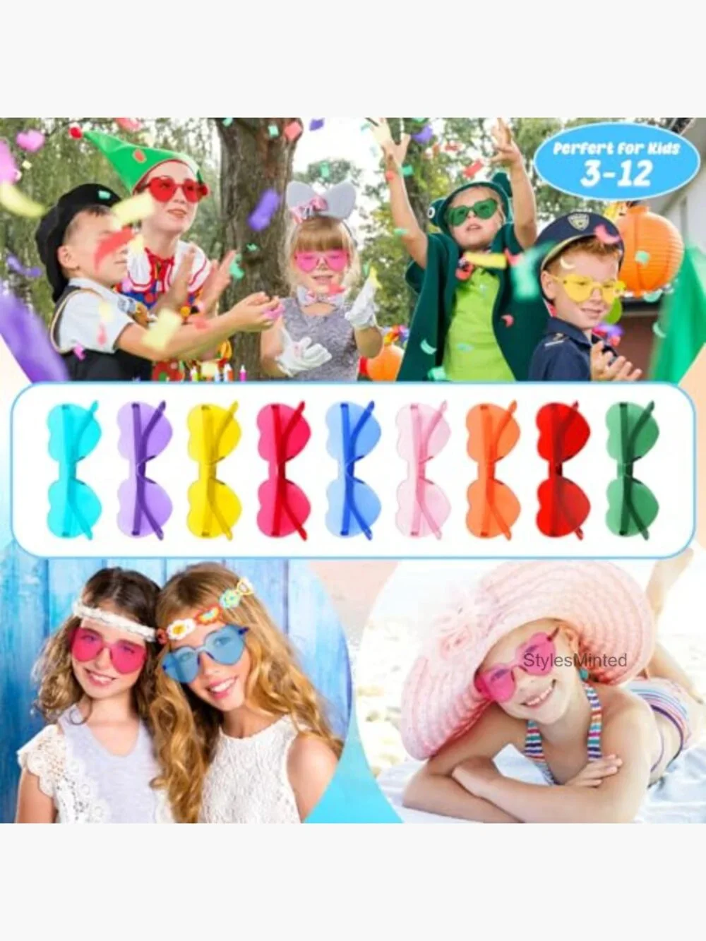 Kids Heart Sunglasses 18 Pack Party Eyewear Birthday Favors